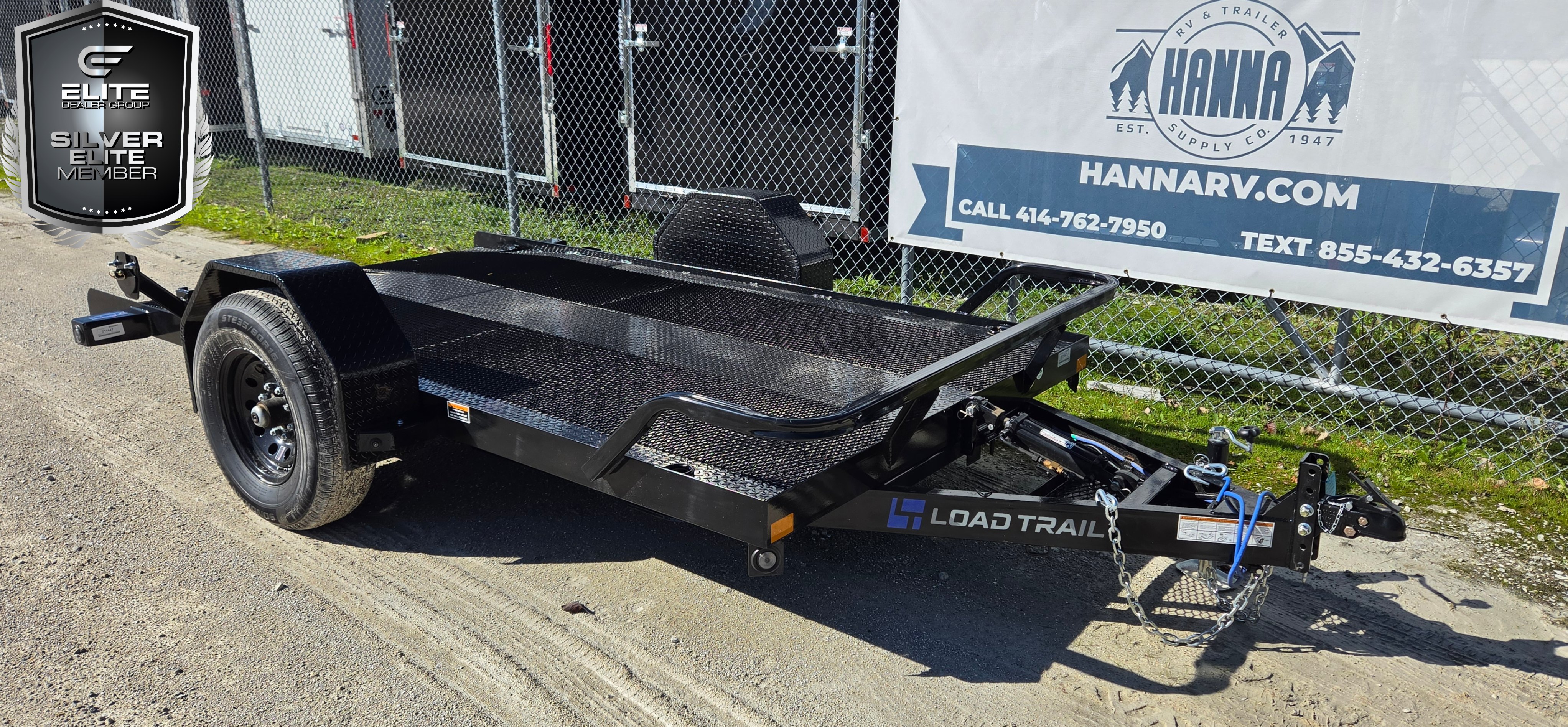 Load Trail 77 X 12 Single Axle 7,000 Lb Scissor Lift / Stump Grinder / Mini Asphalt Roller Trailer
